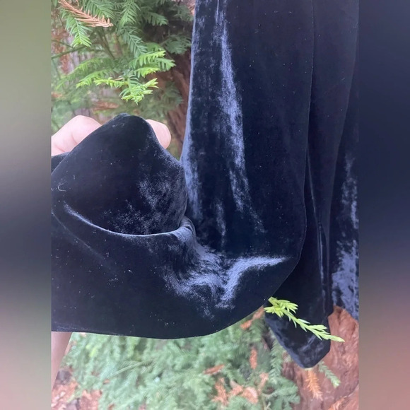 J. Jill Black Velvet Jacket, Short Waisted, M - Picture 8 of 14